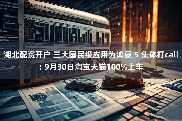 湖北配资开户 三大国民级应用为鸿蒙 5 集体打call: 9月30日淘宝天猫100%上车