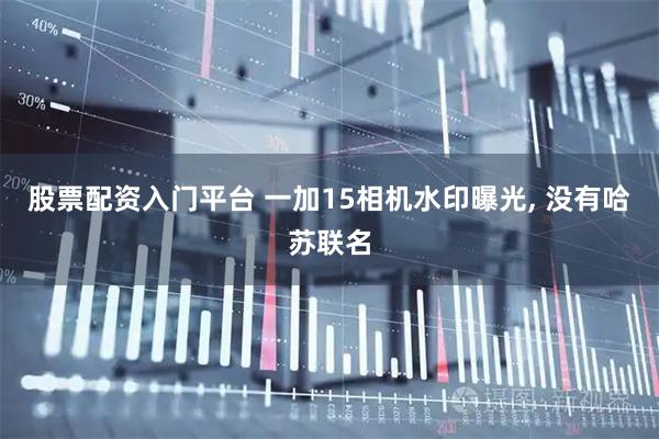 股票配资入门平台 一加15相机水印曝光, 没有哈苏联名