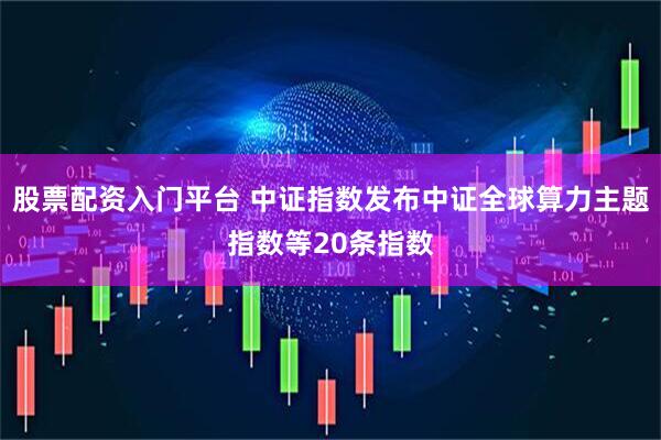 股票配资入门平台 中证指数发布中证全球算力主题指数等20条指数